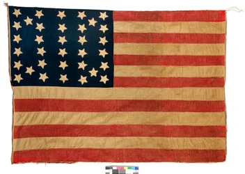 Flag: 34 stars American, 1861-63
